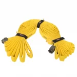 True North Gear Grenade™ Hose Strap in use, tightly securing a coiled fire hose for easy handling and transport.