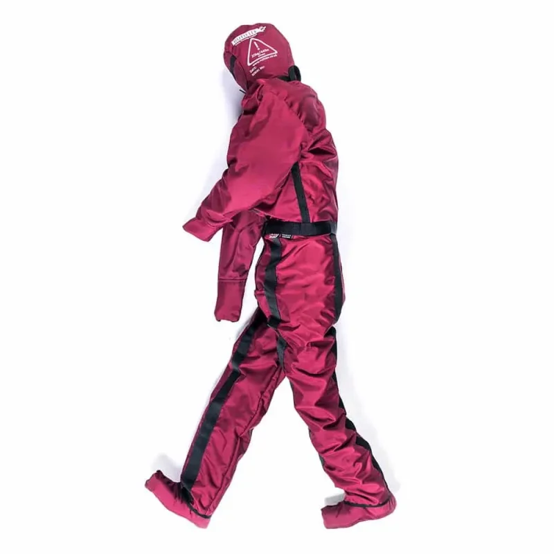 Side view of a Ruth Lee™ Duty Plus Manikin, highlighting its lifelike features and rugged construction for emergency rescue training.