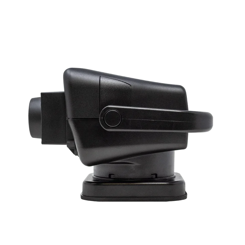 Side view of NightRide 360 HighRes Telephoto Thermal Camera with 35mm lens and 640 x 512 resolution showcasing compact design.