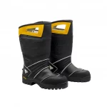 Pair of Veridian Vanquish structural firefighting boots designed for durability, protection, and comfort in fireground operations