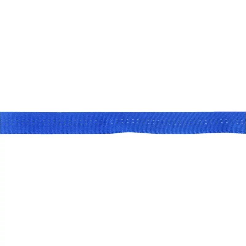NRS Sterling TechTape 1-inch blue tubular webbing, designed for climbing, rescue, and rigging applications.