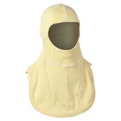 MajFire PRO-X2-23 PK10 Hood in yellow, flame-resistant protective firefighting hood designed for thermal protection and structural fire service use in high-heat environments.