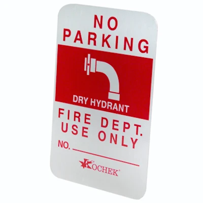 Kochek Reflective Dry Hydrant Sign