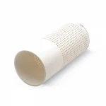 Kochek white PVC barrel strainer with perforated screen and fixed end cover.