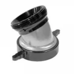 Kochek black aluminum 30 degree elbow with swivel long handle female by male coupling.