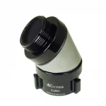 Kochek black aluminum 45 degree high pressure elbow with 2.5 NH swivel rocker lug female by male coupling.