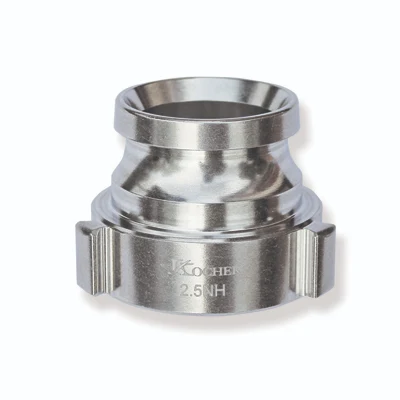 Kochek B38R British Instantaneous Male x Female Thread fire hose adapter for connecting compatible British Instantaneous and threaded fittings.