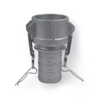 Kochek ALC Camlock Female x Hose Shank adapter for connecting compatible hoses and camlock fittings in industrial and fire service applications.