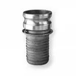 Kochek ALE Camlock Male x Hose Shank adapter for connecting compatible hoses and camlock fittings in industrial and fire service applications.