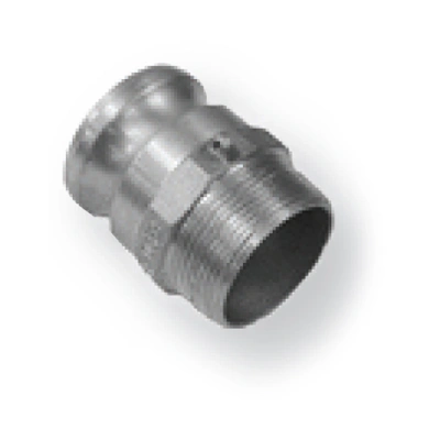 Kochek ALF Camlock Male x Male NPT adapter for connecting compatible hoses, pumps, and threaded fittings in industrial and fire service applications.