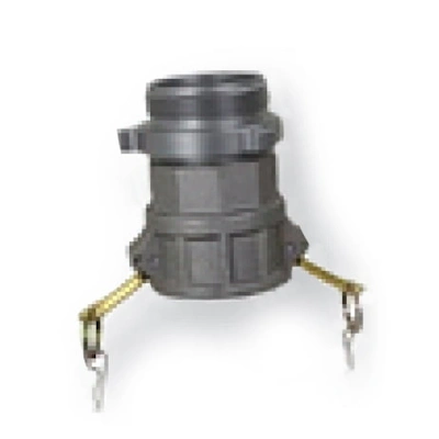 Kochek K73R Camlock Female x Rigid Male Thread adapter for connecting compatible hoses, pumps, and threaded fittings in industrial and fire service applications.