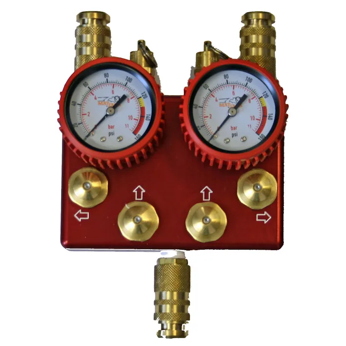 Matjack Dual Push Button Deadman High Pressure Control w/Safety Couplers